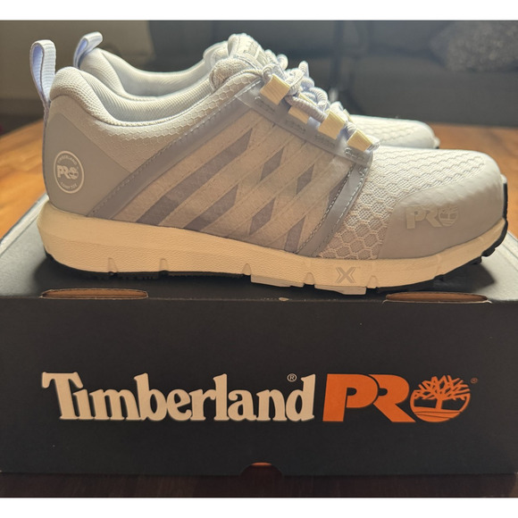 Timberland PRO Radius Shoes Womens Size 5.5M Gray Composite Safety Toe Work - Picture 6 of 14